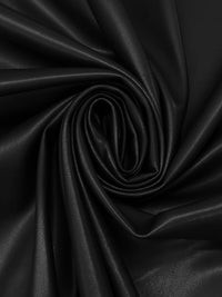 Black Polyurethane/Lycra Stretch Faux Leather Knit - NY Designer - 57W