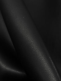Black Polyurethane/Lycra Stretch Faux Leather Knit - NY Designer - 57W