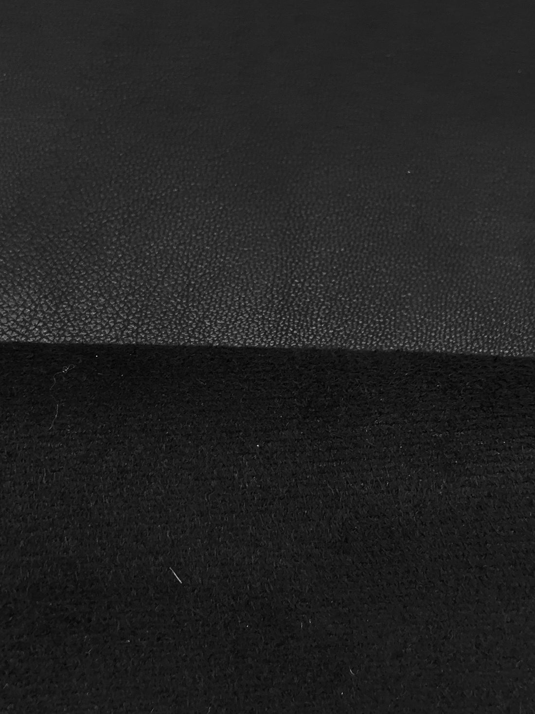 Black Polyurethane/Lycra Stretch Faux Leather Knit - NY Designer - 57W