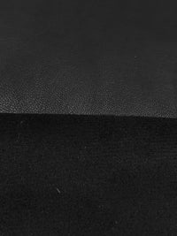 Black Polyurethane/Lycra Stretch Faux Leather Knit - NY Designer - 57W