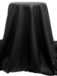 Black Polyurethane/Lycra Stretch Faux Leather Knit - NY Designer - 57W