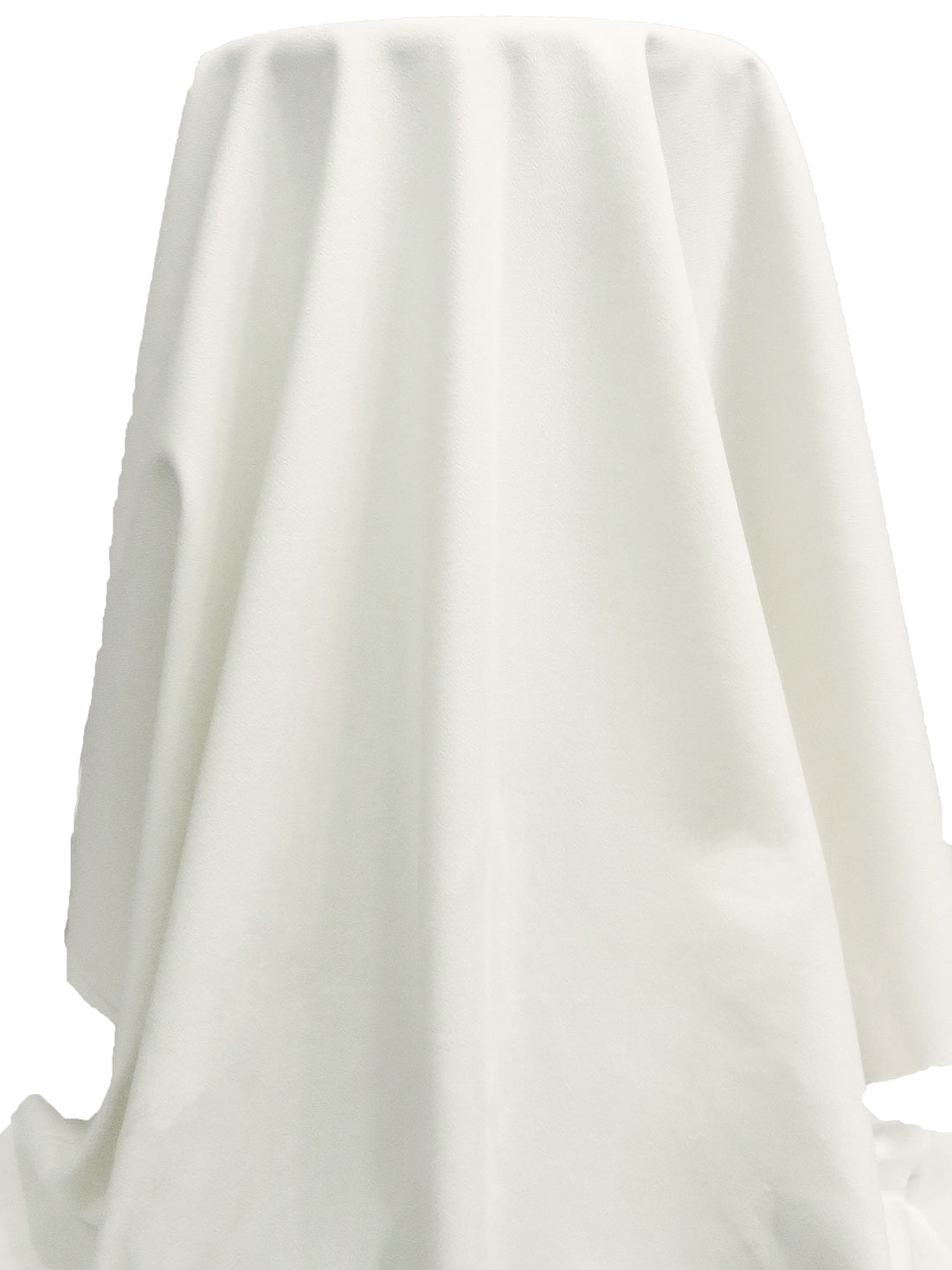 Warm White Rayon/Polyester/Lycra Crepe Double Knit - NY Designer - 48W