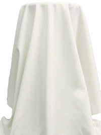 Warm White Rayon/Polyester/Lycra Crepe Double Knit - NY Designer - 48W