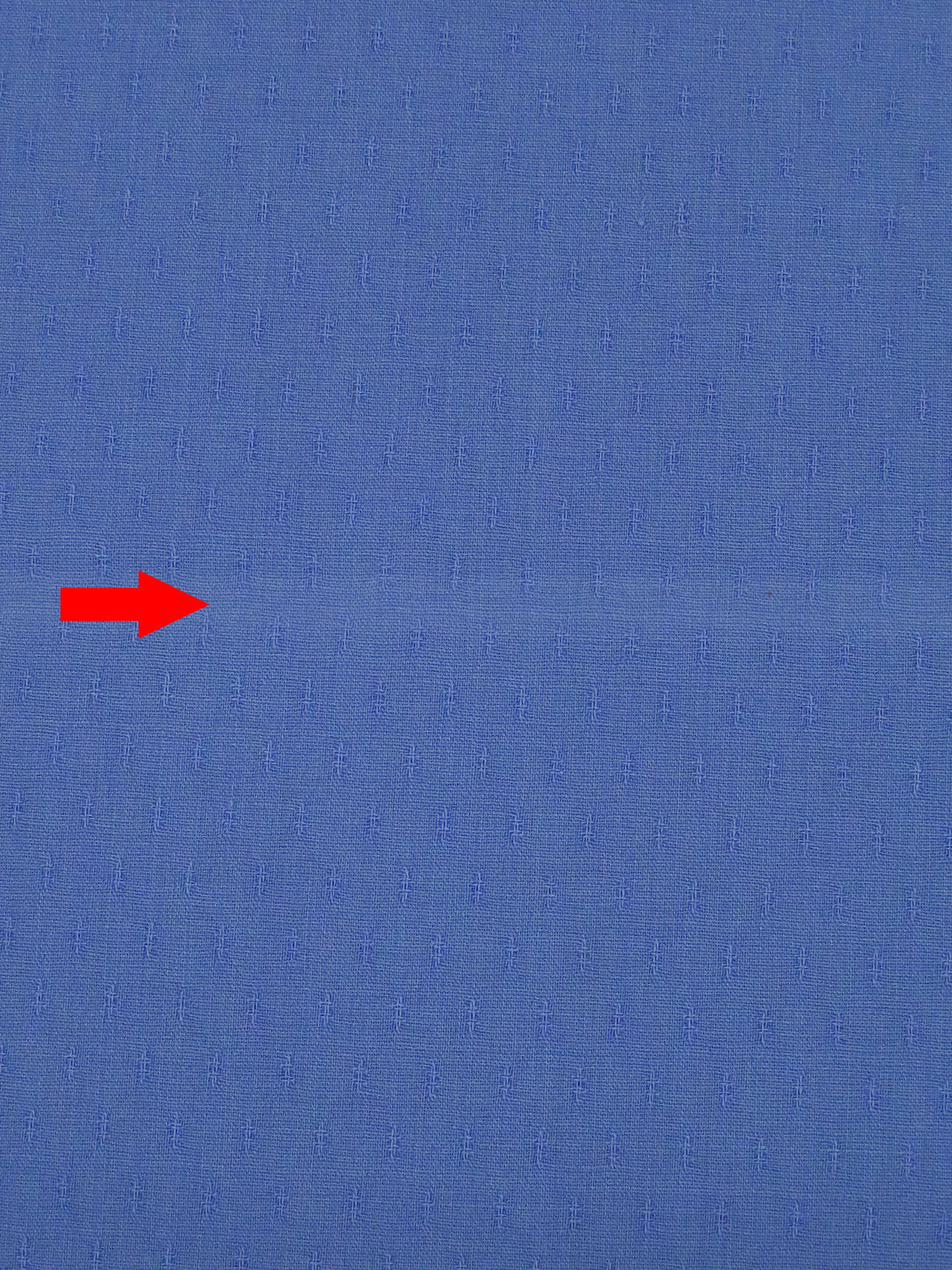 SOLD AS IS ONLY - Dark Cornflower Blue Wool/Lycra Leno Dot Stretch Suiting - NY Designer - 59W