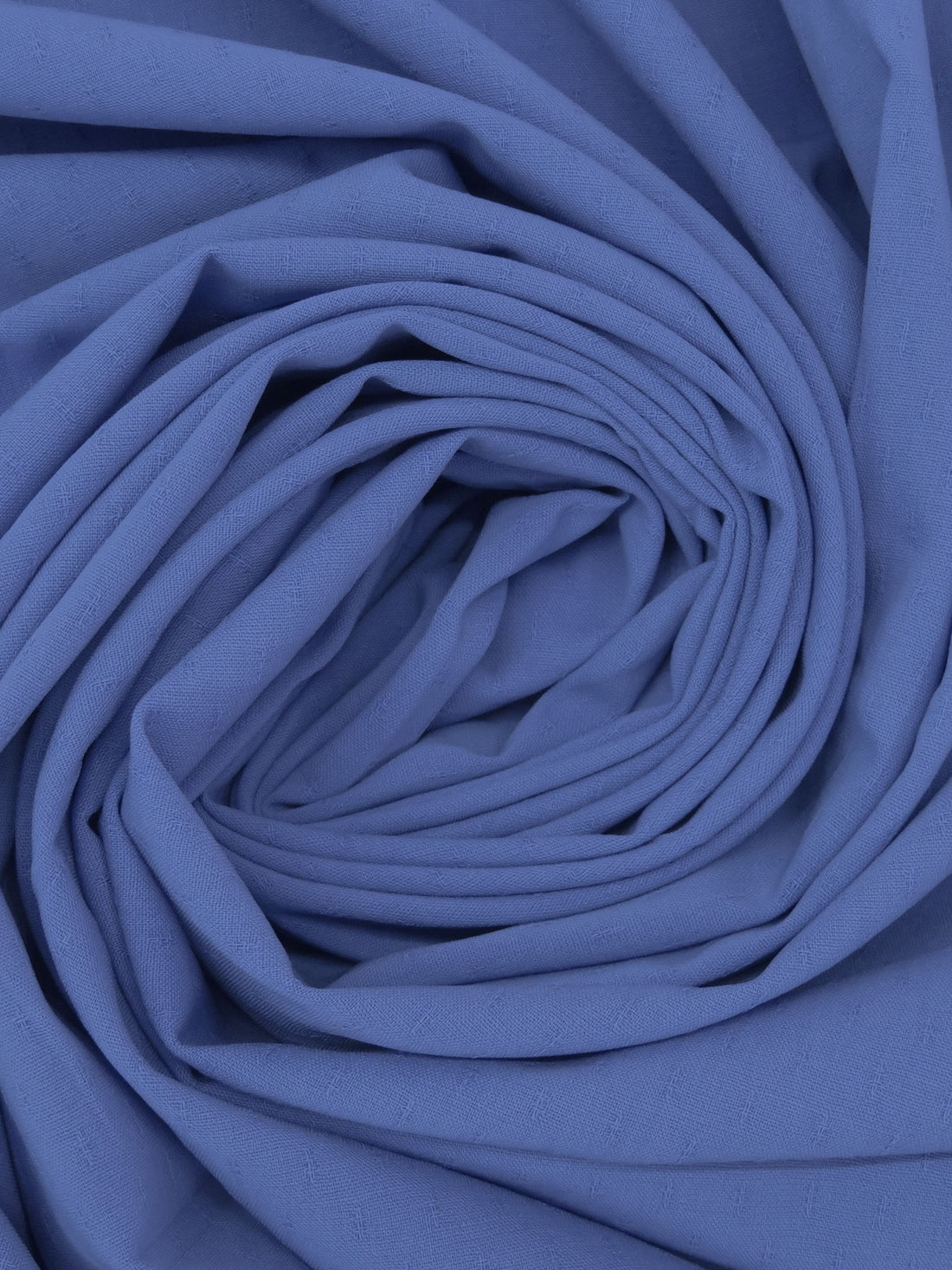 SOLD AS IS ONLY - Dark Cornflower Blue Wool/Lycra Leno Dot Stretch Suiting - NY Designer - 59W