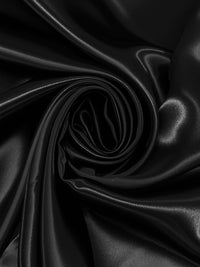 Jet Black 100% Rayon Satin - NY Designer - 53W