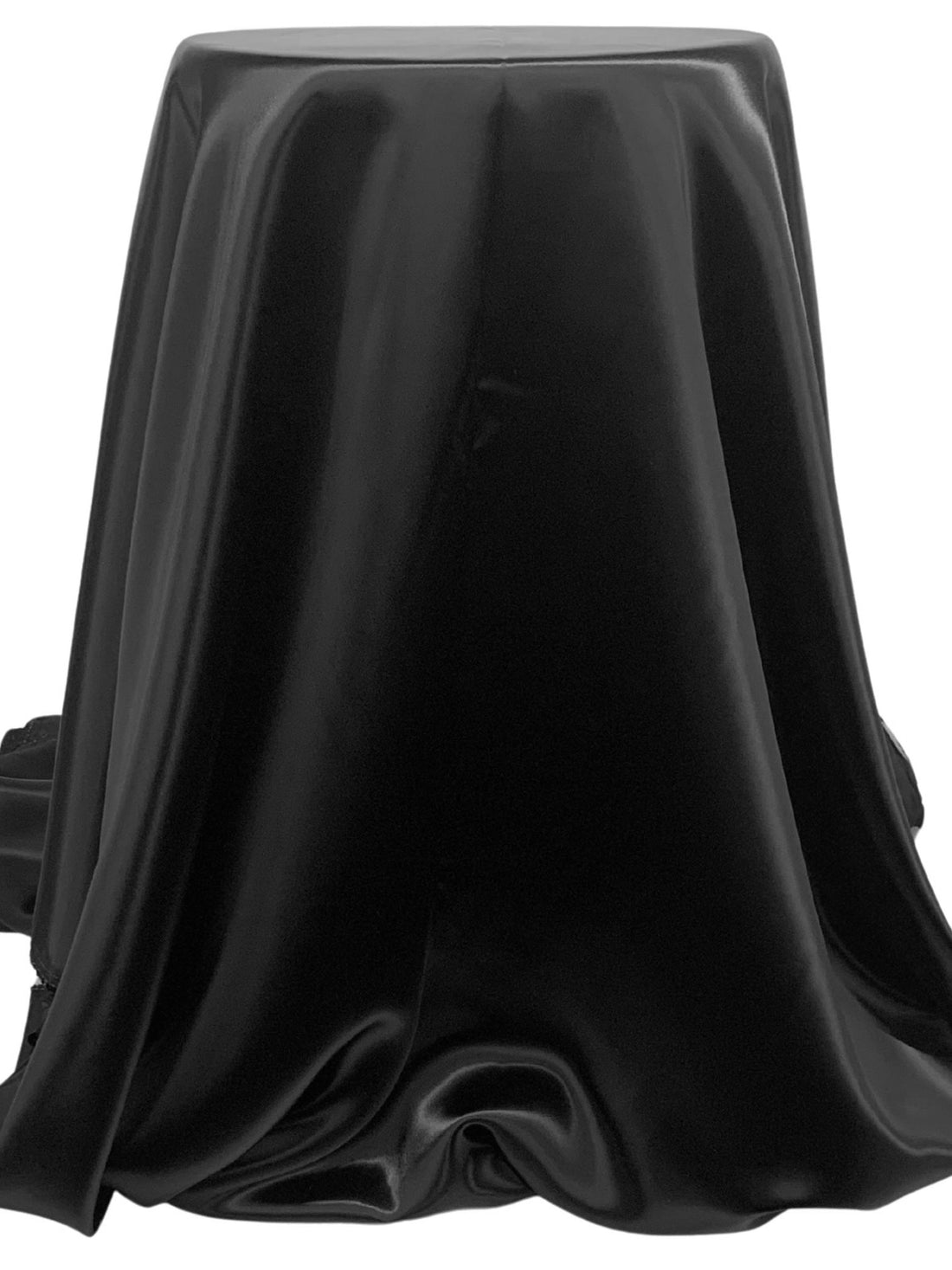 Jet Black 100% Rayon Satin - NY Designer - 53W