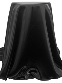 Jet Black 100% Rayon Satin - NY Designer - 53W
