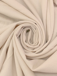 Blush Beige 100% Wool Crepe Suiting - NY Designer - 57W