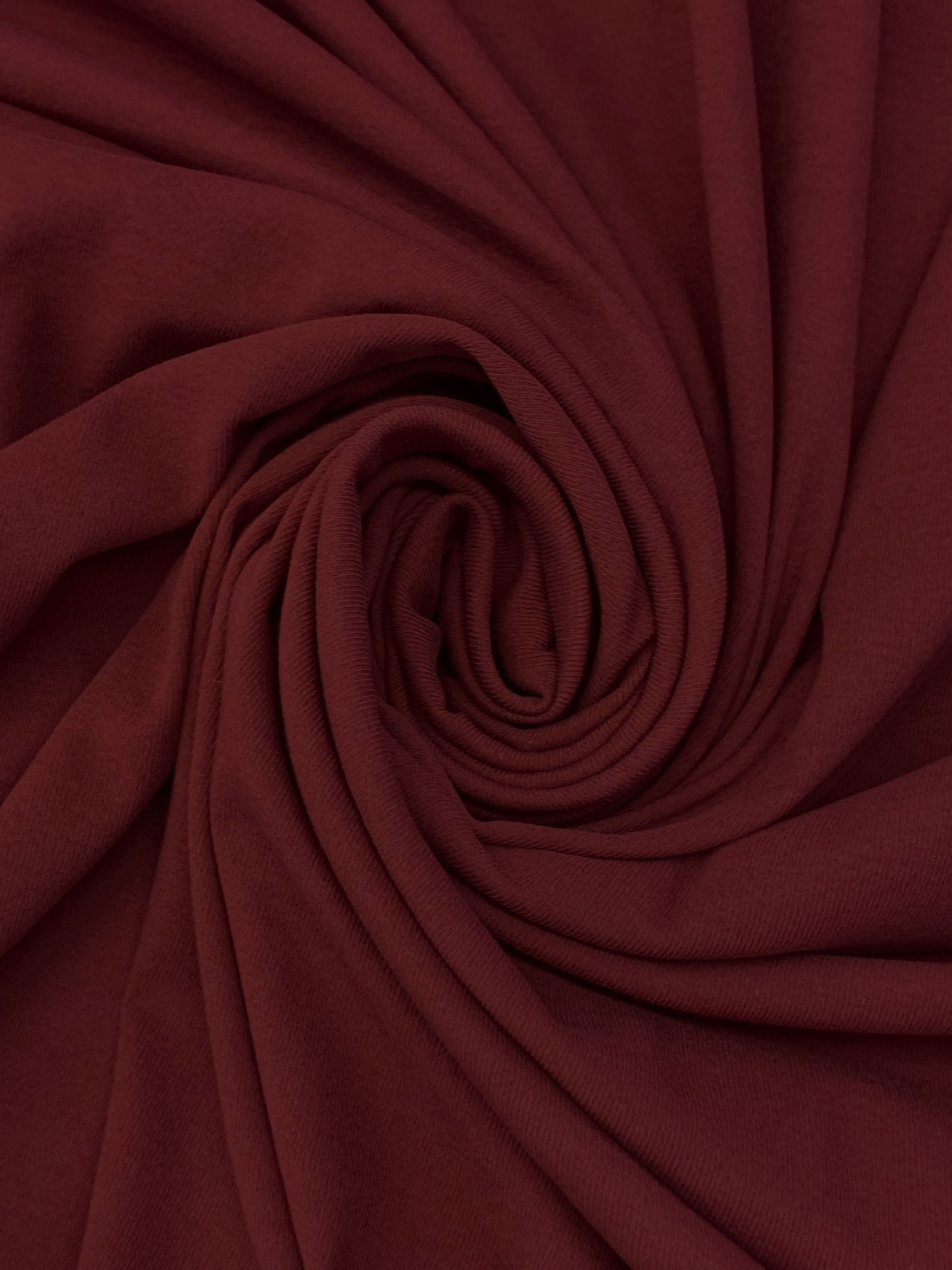 Royal Garnet 100% Cotton Fine Rib Knit - Imported From Japan By NY Designer - 66W