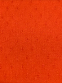 Flame Orange Wool/Lycra Leno Dot Stretch Suiting - Imported From Italy By NY Designer - 58W
