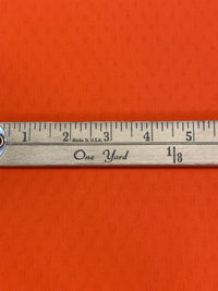 Flame Orange Wool/Lycra Leno Dot Stretch Suiting - Imported From Italy By NY Designer - 58W