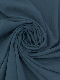 Independence Blue Wool/Lycra Puckered Check Stretch Suiting - NY Designer - 56W