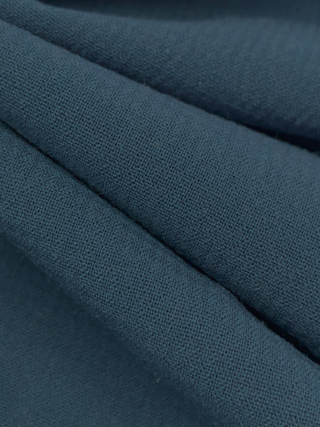 Independence Blue Wool/Lycra Puckered Check Stretch Suiting - NY Designer - 56W