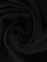 True Black Cotton/Polyester Velveteen - NY Designer Imported From Italy - 53W