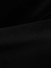 True Black Cotton/Polyester Velveteen - NY Designer Imported From Italy - 53W