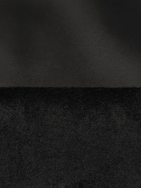 Jet Black Polyurethane/Lycra Suede-Back Stretch Faux Leather Knit - NY Designer - 56W