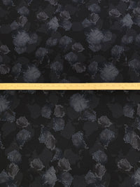 Black/Dusty Blueberry/Charcoal/Light Gray Polyester/Lycra Shadow Floral Print Ponte Knit 59W