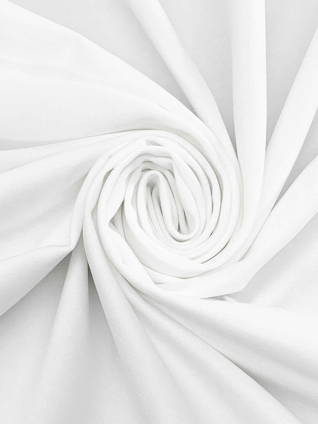 White Rayon/Nylon/Lycra Ponte Knit - Imported From Italy By NY Designer - 52W