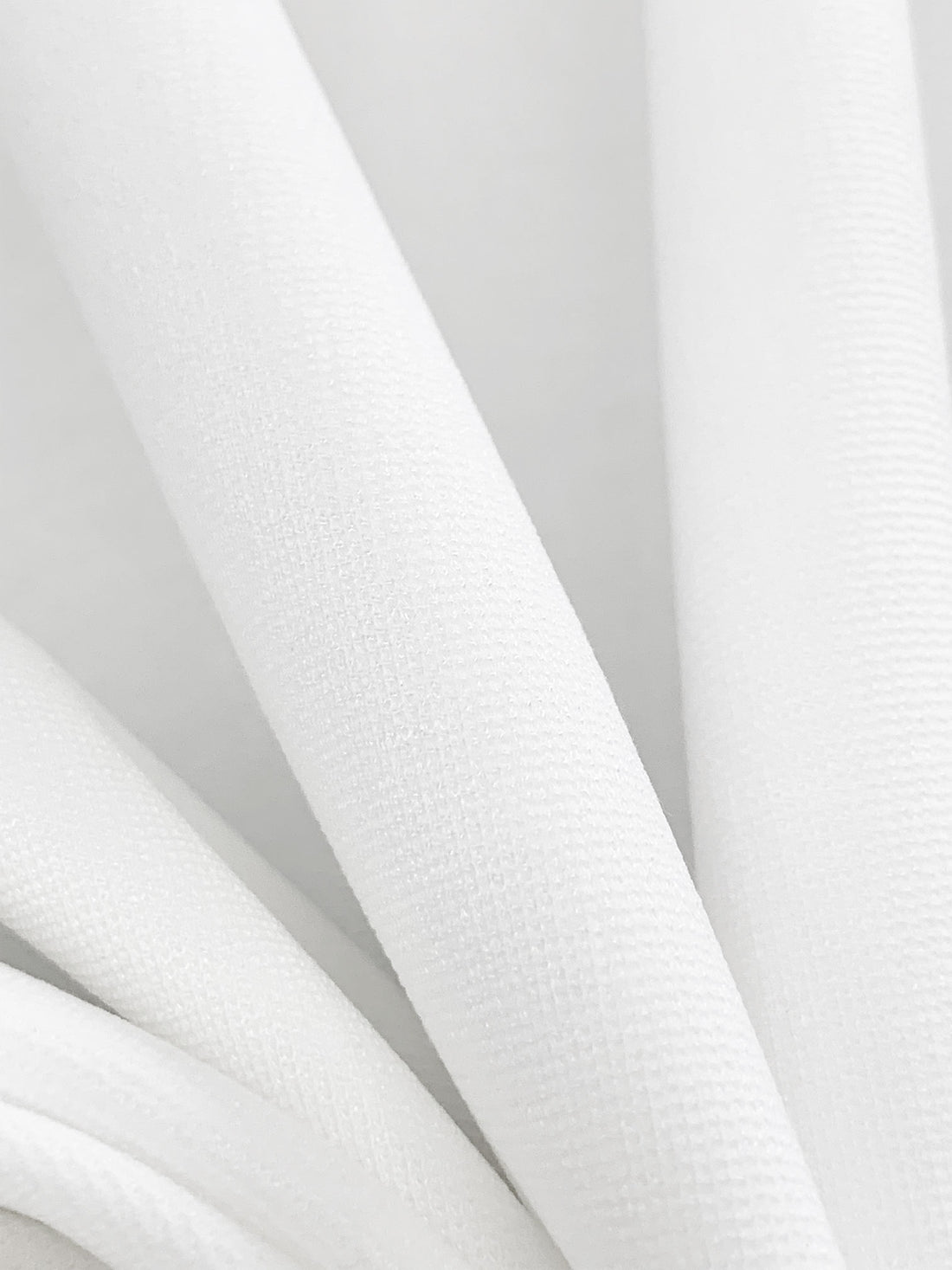 White Rayon/Nylon/Lycra Ponte Knit - Imported From Italy By NY Designer - 52W