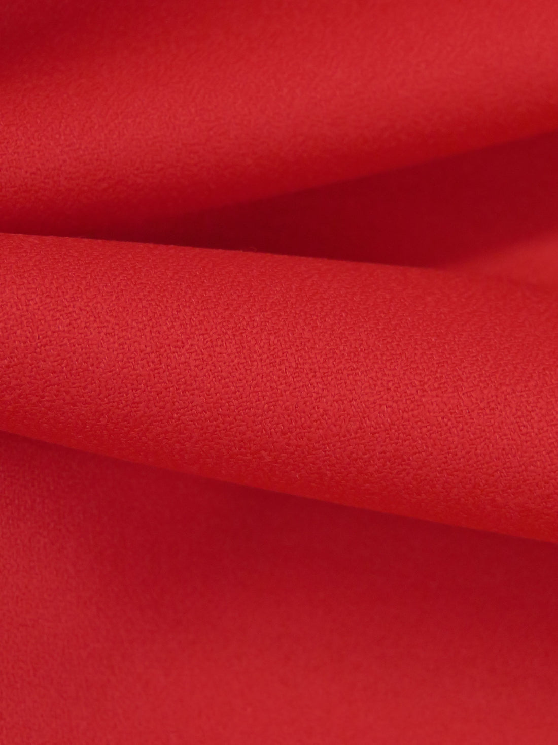 Fire Engine Red Wool/Lycra Crepe Suiting - NY Designer - 60W
