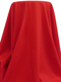 Fire Engine Red Wool/Lycra Crepe Suiting - NY Designer - 60W