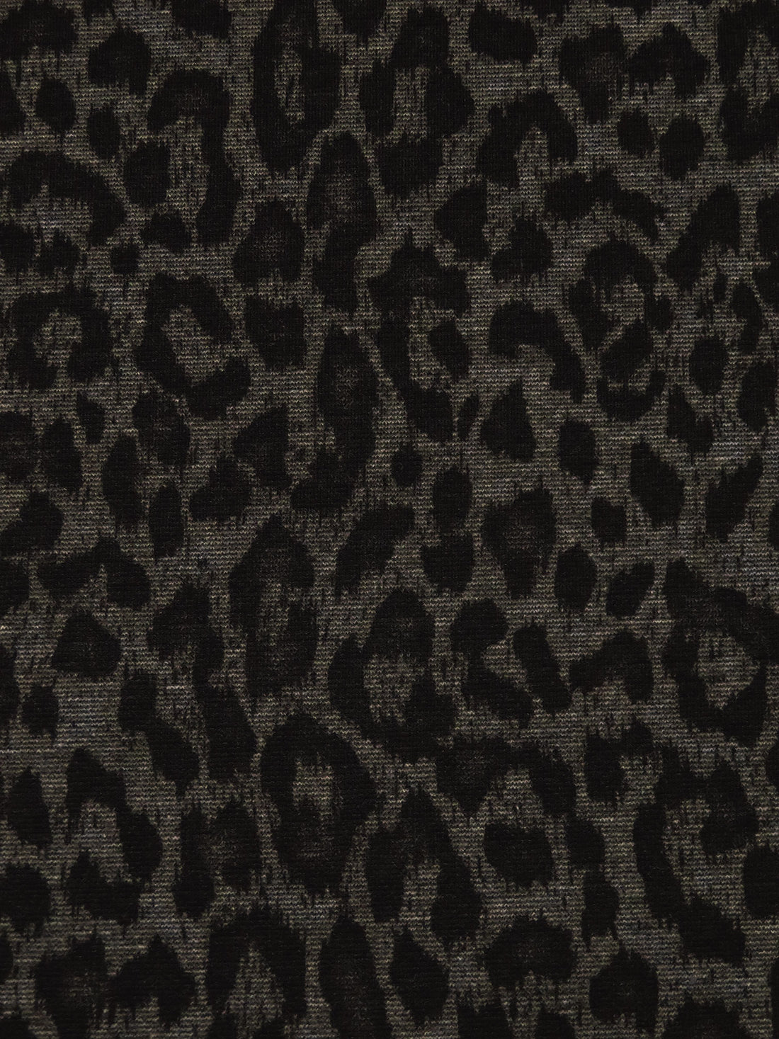 Dark Lava/Black/Umber Polyester/Lycra Animal Spot Print Ponte Knit - NY Designer - 59W