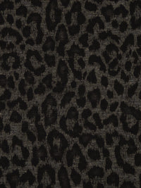Dark Lava/Black/Umber Polyester/Lycra Animal Spot Print Ponte Knit - NY Designer - 59W