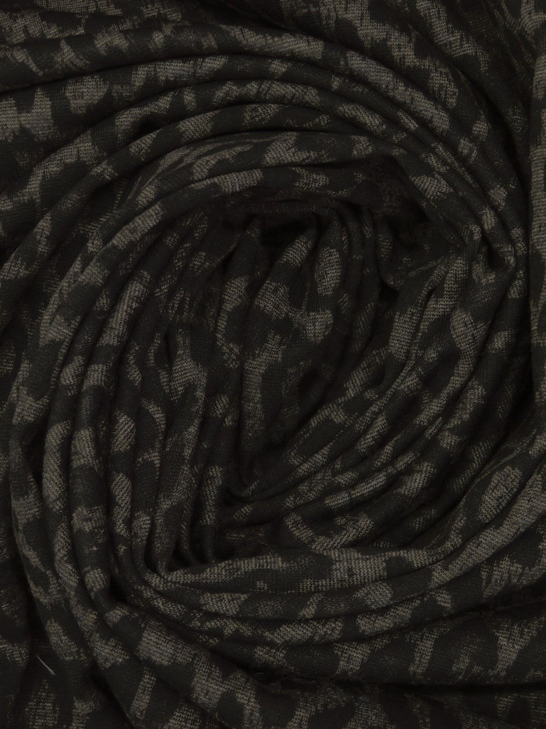 Dark Lava/Black/Umber Polyester/Lycra Animal Spot Print Ponte Knit - NY Designer - 59W