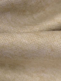 Oatmeal Polyester/Rayon/Lycra Heathered Interlock Sweater Knit - Imported From Italy By NY Designer - 60W