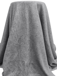 Mid Gray Polyester/Rayon/Lycra Heathered Interlock Sweater Knit - Imported From Italy By NY Designer - 60W