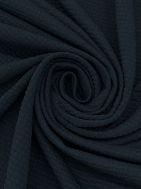 Muted Navy Polyester/Lycra Power Air Grid Double Knit - Polartec - 66W