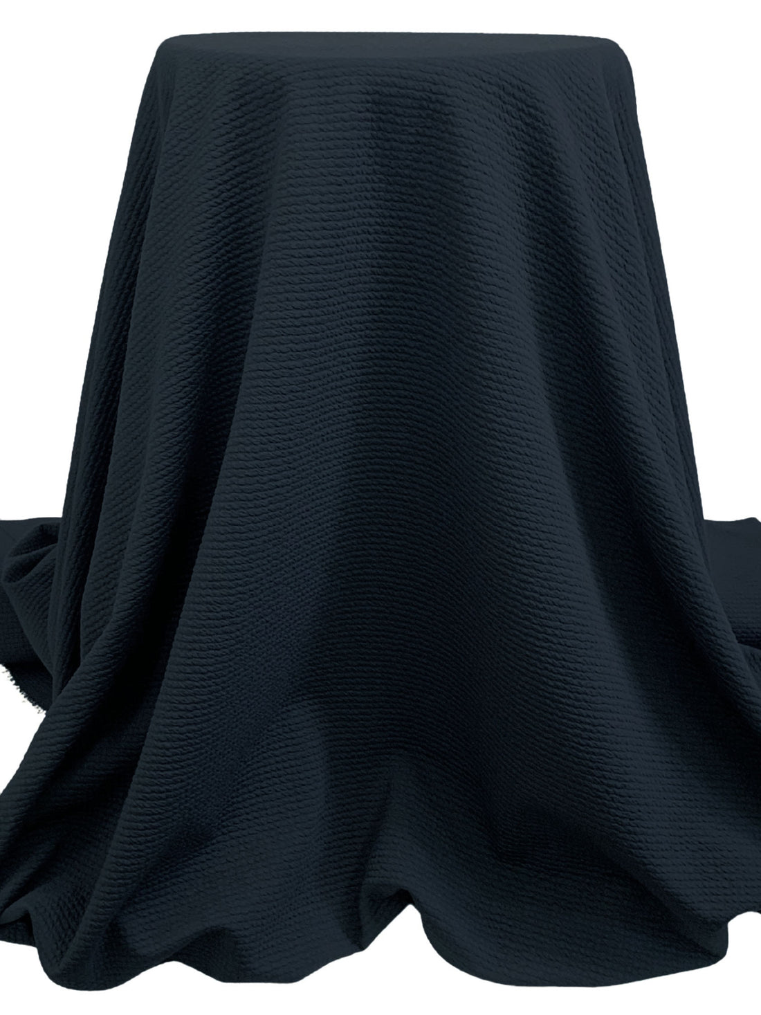 Muted Navy Polyester/Lycra Power Air Grid Double Knit - Polartec - 66W