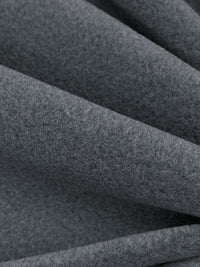 Storm Gray Polyester/Cotton Heathered Sweatshirt Fleece - Polartec - 68W