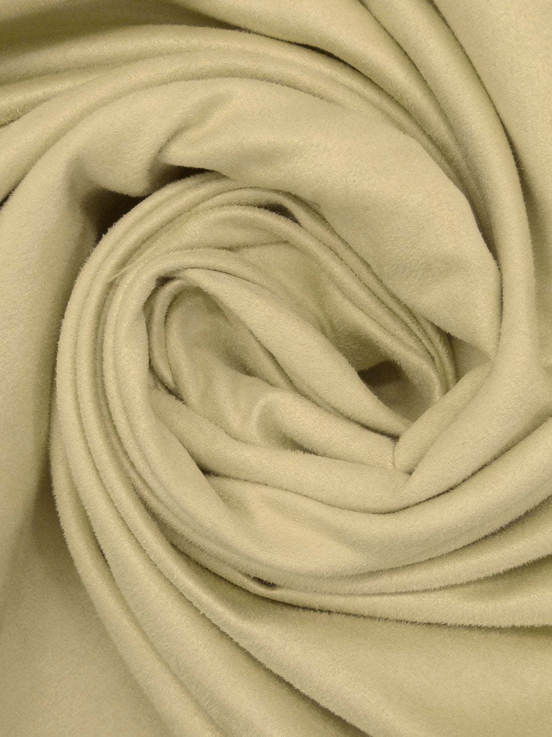 Sand 100% Polyester Faux Suede Suiting 58W