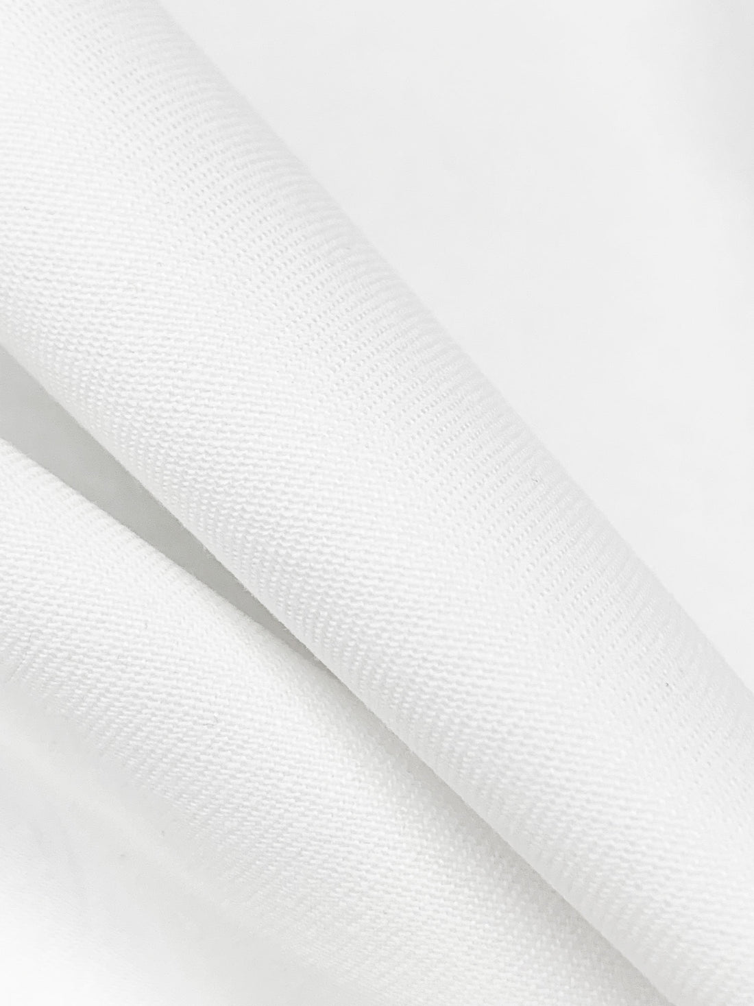White 100% Cotton Twill Bottom Weight Woven - NY Designer - 59W
