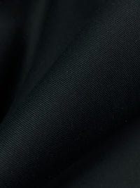 Muted Cool Black 100% Cotton Twill Bottom Weight Woven - NY Designer - 59W