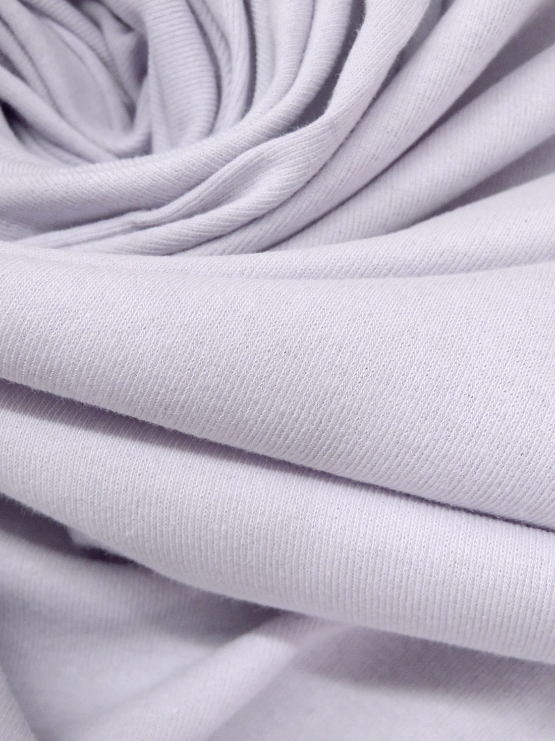 Lavender 100% Cotton 1x1 Rib Knit - NY Designer - 61W