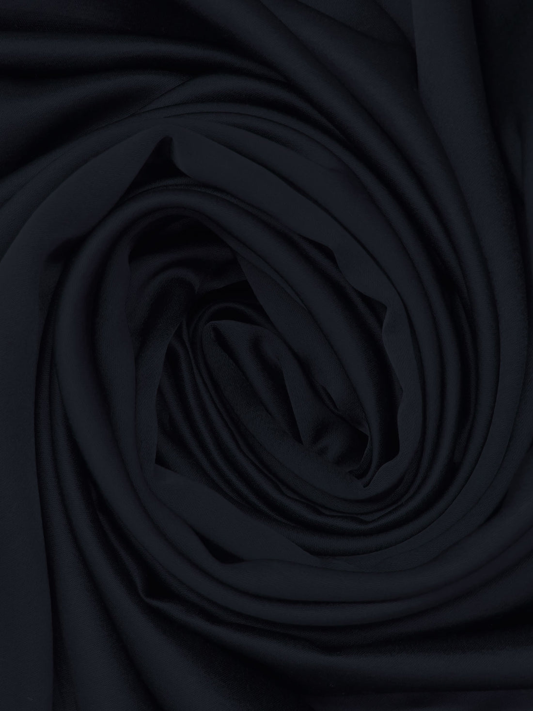 Midnight Navy Polyester/Rayon Satin - NY Designer - 59W