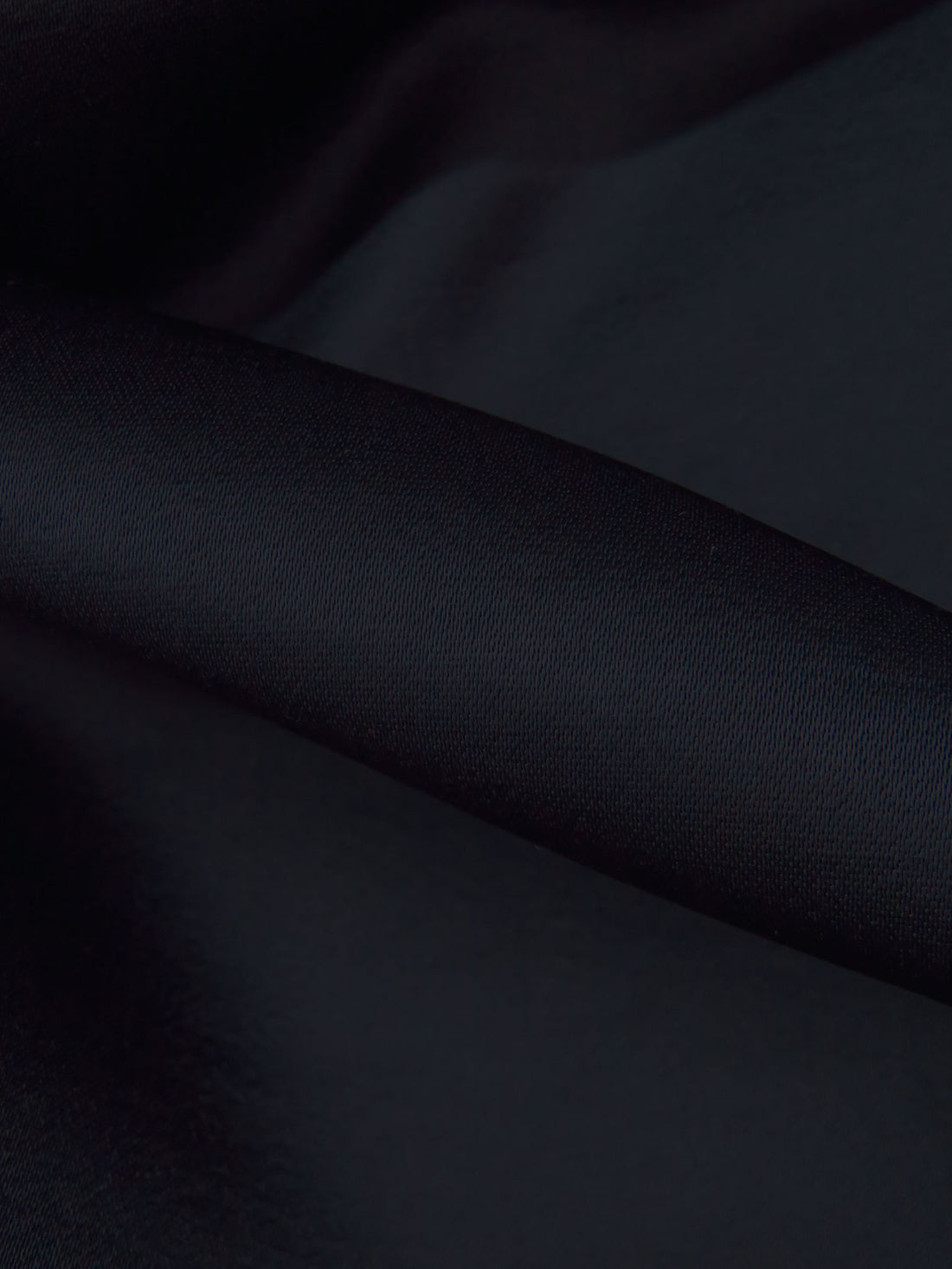 Midnight Navy Polyester/Rayon Satin - NY Designer - 59W