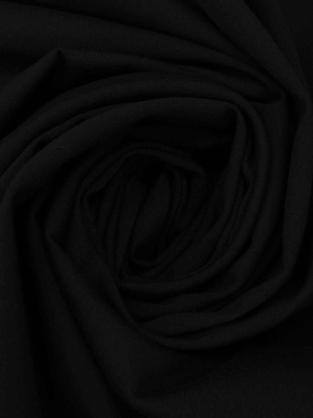 Cool Black Wool/Lycra Twill Stretch Suiting - Imported From Italy By NY Designer - 52W