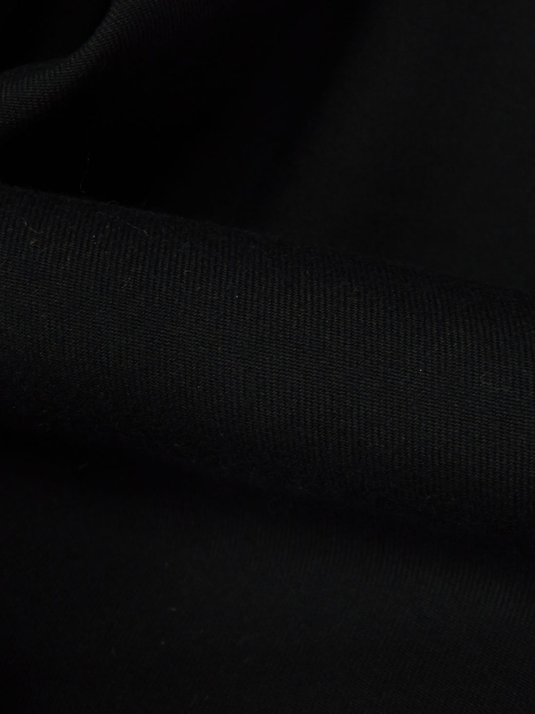 Cool Black Wool/Lycra Twill Stretch Suiting - Imported From Italy By NY Designer - 52W