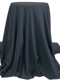 Dark Cadet Blue 100% Cotton Fine Rib Knit - Imported From Japan By NY Designer - 62W