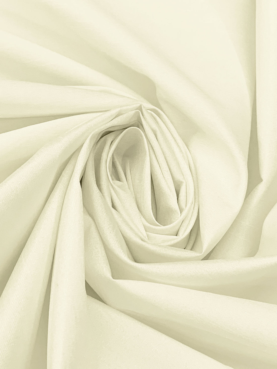 Soft Ivory 100% Polyester Dupioni - NY Designer - 54W