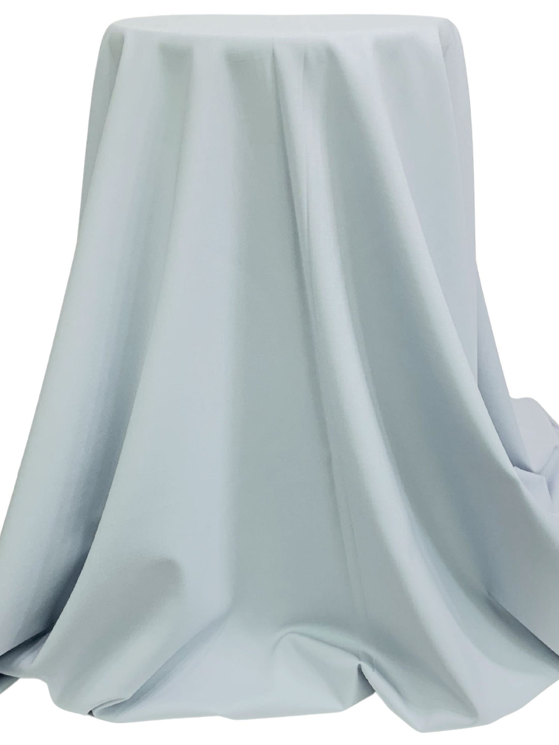 Pale Mist Blue Wool/Lycra Plainweave Stretch Suiting - Imported From Italy - 54W