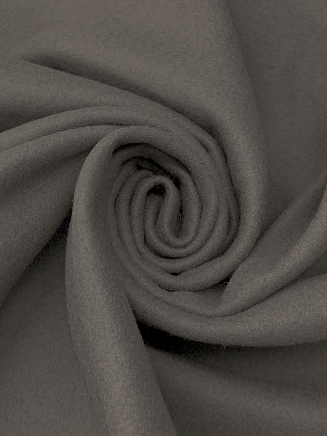 Muted Burnished Pewter 100% Wool Coating - NY Designer - 55W