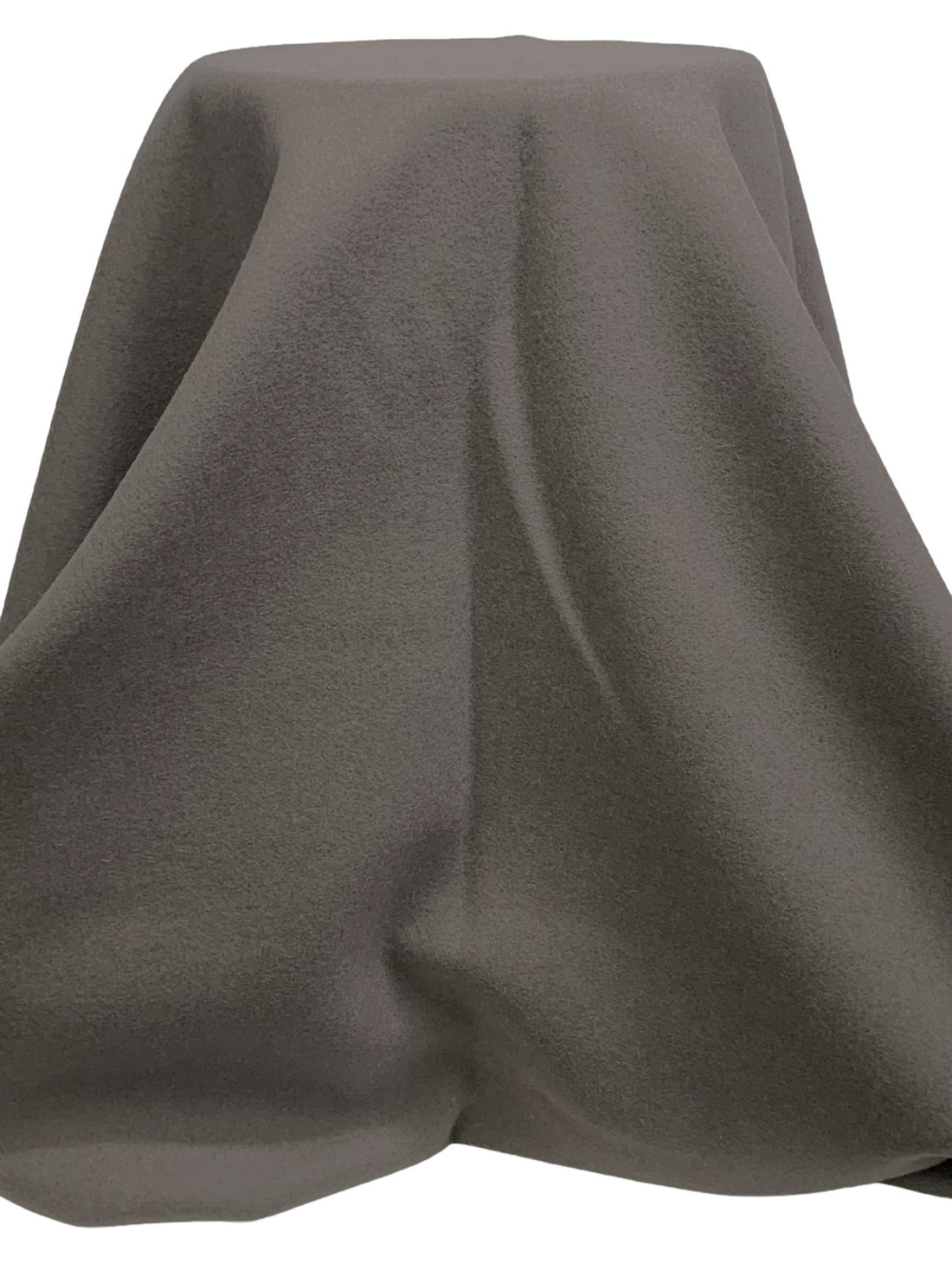 Muted Burnished Pewter 100% Wool Coating - NY Designer - 55W