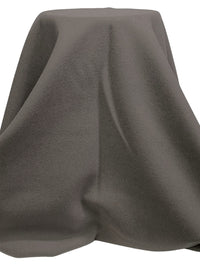 Muted Burnished Pewter 100% Wool Coating - NY Designer - 55W