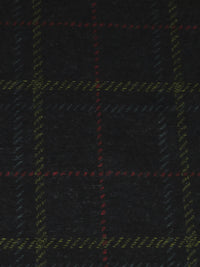 Dark Charcoal/Dark Maroon/Olive/Multi Polyester/Lycra Plaid Print Ponte Knit 59W