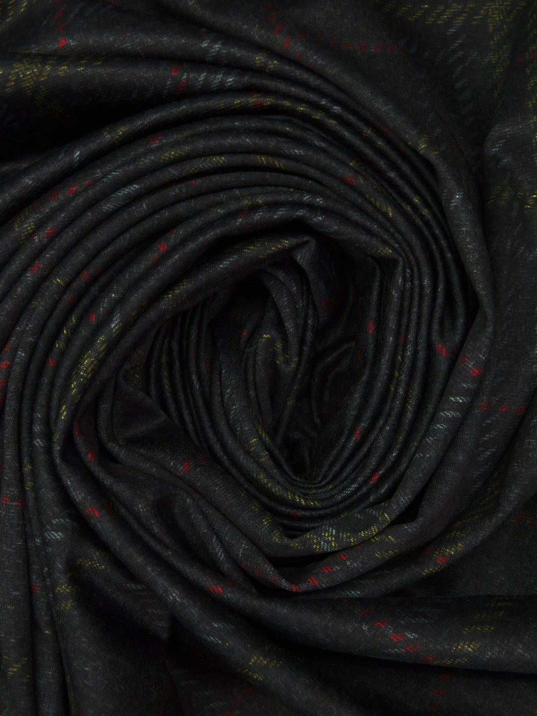 Dark Charcoal/Dark Maroon/Olive/Multi Polyester/Lycra Plaid Print Ponte Knit 59W